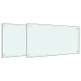 Salpicaderos de cocina 2 uds vidrio templado blanco 80x40 cm de , Herramientas y utensilios de cocina - Ref: Foro24-3315786, ...