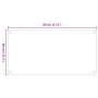 Salpicaderos de cocina 2 uds vidrio templado blanco 80x40 cm de , Herramientas y utensilios de cocina - Ref: Foro24-3315786, ...