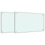 Salpicaderos de cocina 2 uds vidrio templado blanco 70x50 cm de , Herramientas y utensilios de cocina - Ref: Foro24-3315784, ...