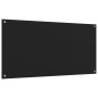 Salpicaderos de cocina 2 uds vidrio templado negro 80x60 cm de , Herramientas y utensilios de cocina - Ref: Foro24-3315800, P...