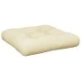 Cojín para sofá de palets tela crema 60x61,5x10 cm de , Cojines para sillas y sofás - Ref: Foro24-360880, Precio: 20,70 €, De...