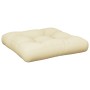 Cojín para sofá de palets tela crema 60x61,5x10 cm de , Cojines para sillas y sofás - Ref: Foro24-360880, Precio: 25,91 €, De...