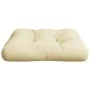 Cojín para sofá de palets tela crema 60x61,5x10 cm de , Cojines para sillas y sofás - Ref: Foro24-360880, Precio: 20,70 €, De...