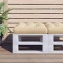 Cojín para sofá de palets de tela beige 50x50x12 cm de , Cojines para sillas y sofás - Ref: Foro24-360428, Precio: 23,47 €, D...