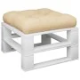 Cojín para sofá de palets de tela beige 50x50x12 cm de , Cojines para sillas y sofás - Ref: Foro24-360428, Precio: 23,47 €, D...