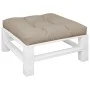 Cojín para sofá de palets de tela gris taupé 70x70x12 cm de , Cojines para sillas y sofás - Ref: Foro24-360477, Precio: 40,43...