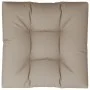 Cojín para sofá de palets de tela gris taupé 70x70x12 cm de , Cojines para sillas y sofás - Ref: Foro24-360477, Precio: 40,43...