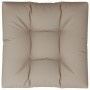 Cojín para sofá de palets de tela gris taupé 70x70x12 cm de , Cojines para sillas y sofás - Ref: Foro24-360477, Precio: 43,72...