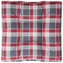Cojín para sofá de palets tela a cuadros rojo 70x70x12 cm de , Cojines para sillas y sofás - Ref: Foro24-360482, Precio: 25,2...