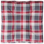 Cojín para sofá de palets tela a cuadros rojo 70x70x12 cm de , Cojines para sillas y sofás - Ref: Foro24-360482, Precio: 32,0...