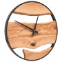 Reloj de pared hierro y madera de olivo marrón Ø35 cm de , Relojes de pared - Ref: Foro24-4008396, Precio: 69,18 €, Descuento: %