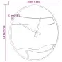 Reloj de pared hierro y madera de olivo marrón Ø35 cm de , Relojes de pared - Ref: Foro24-4008396, Precio: 67,77 €, Descuento: %