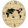 Reloj de pared de madera de ingeniería amarillo y negro Ø50 cm de , Relojes de pared - Ref: Foro24-4008406, Precio: 44,42 €, ...