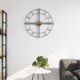 Reloj de pared de hierro negro Ø60 cm de , Relojes de pared - Ref: Foro24-4008410, Precio: 59,31 €, Descuento: %