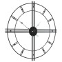 Reloj de pared de hierro negro Ø60 cm de , Relojes de pared - Ref: Foro24-4008410, Precio: 59,31 €, Descuento: %