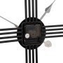 Reloj de pared de hierro negro Ø60 cm de , Relojes de pared - Ref: Foro24-4008410, Precio: 59,31 €, Descuento: %