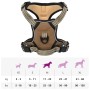 Arnés para perros con bandas reflectantes ajustables marrón M de , Productos para perros - Ref: Foro24-4013367, Precio: 22,39...