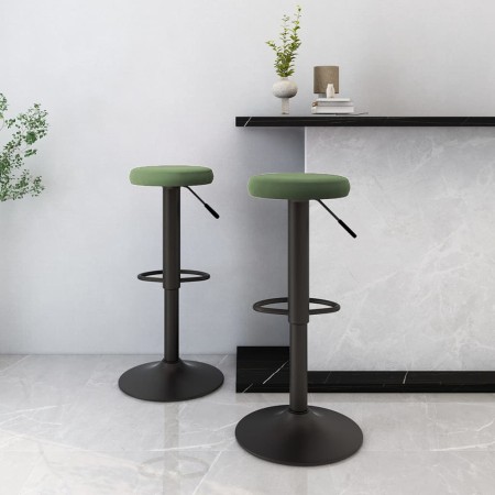 Taburetes de cocina 2 unidades terciopelo verde oscuro de , Taburetes de cocina - Ref: Foro24-333146, Precio: 95,26 €, Descue...