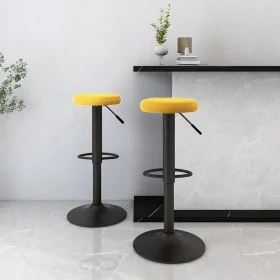 Taburetes de cocina 2 unidades terciopelo amarillo mostaza de , Taburetes de cocina - Ref: Foro24-333150, Precio: 92,86 €, De...