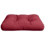 Cojín para sofá de palets de tela rojo tinto 60x60x12 cm de , Cojines para sillas y sofás - Ref: Foro24-360456, Precio: 28,36...