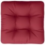 Cojín para sofá de palets de tela rojo tinto 60x60x12 cm de , Cojines para sillas y sofás - Ref: Foro24-360456, Precio: 28,36...