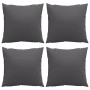 Cojines de sofá 4 unidades tela gris antracita 40x40 cm de , Cojines para sillas y sofás - Ref: Foro24-360359, Precio: 29,87 ...