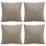 Cojines de sofá 4 unidades tela gris taupé 40x40 cm de , Cojines para sillas y sofás - Ref: Foro24-360367, Precio: 29,21 €, D...