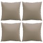 Cojines de sofá 4 unidades tela gris taupé 40x40 cm de , Cojines para sillas y sofás - Ref: Foro24-360367, Precio: 29,58 €, D...