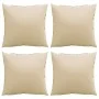 Cojines de sofá 4 unidades tela beige 50x50 cm de , Cojines para sillas y sofás - Ref: Foro24-360384, Precio: 41,30 €, Descue...