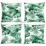 Cojines de sofá 4 uds tela estampado de hojas 40x40 cm de , Cojines para sillas y sofás - Ref: Foro24-360371, Precio: 34,91 €...