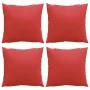 Cojines de sofá 4 unidades tela rojo 60x60 cm de , Cojines para sillas y sofás - Ref: Foro24-360409, Precio: 49,25 €, Descuen...