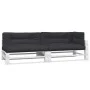 Cojines para sofá de palets 5 unidades tela negro de , Cojines para sillas y sofás - Ref: Foro24-360784, Precio: 218,71 €, De...