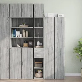 Armario estrecho madera ingeniería gris Sonoma 30x42,5x225 cm by , Sideboards - Ref: Foro24-3281271, Price: 127,41 €, Discoun...