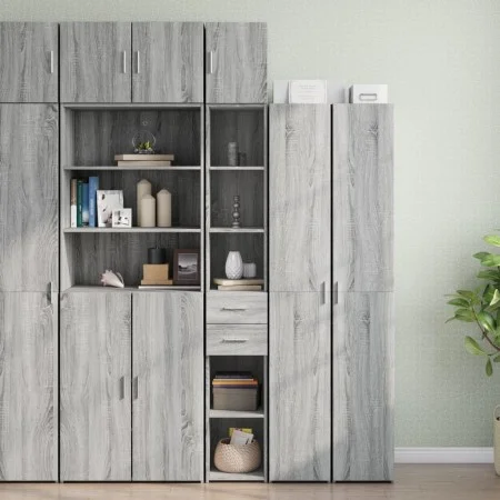 Armario estrecho madera ingeniería gris Sonoma 30x42,5x225 cm de , Aparadores - Ref: Foro24-3281271, Precio: 127,41 €, Descue...