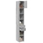 Armario estrecho madera ingeniería gris Sonoma 30x42,5x225 cm de , Aparadores - Ref: Foro24-3281271, Precio: 127,18 €, Descue...