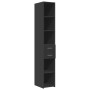 Armario estrecho madera de ingeniería negro 30x42,5x225 cm de , Aparadores - Ref: Foro24-3281267, Precio: 140,01 €, Descuento: %