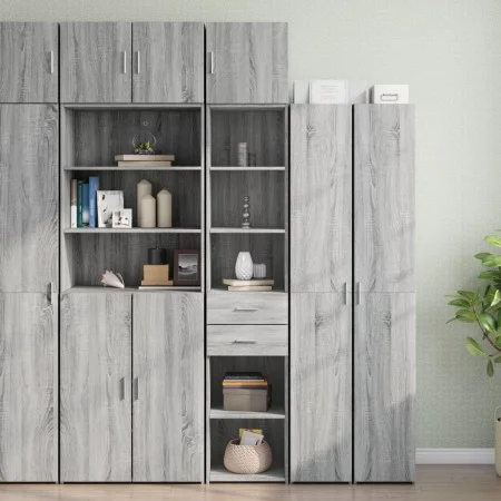 Armario estrecho madera ingeniería gris Sonoma 40x42,5x225 cm de , Aparadores - Ref: Foro24-3281278, Precio: 167,45 €, Descue...