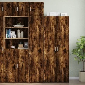 Armario estrecho madera ingeniería roble ahumado 40x42,5x225 cm de , Aparadores - Ref: Foro24-3281284, Precio: 161,58 €, Desc...