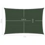 Toldo de vela verde oscuro HDPE 160 g/m² 2,5x4 m de vidaXL, Sombrillas - Ref: Foro24-311454, Precio: 29,49 €, Descuento: %