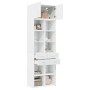 Armario de madera de ingeniería blanco 70x42,5x225 cm de , Aparadores - Ref: Foro24-3281336, Precio: 223,20 €, Descuento: %