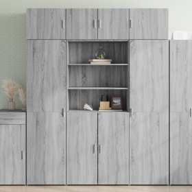 Armario de madera ingeniería gris Sonoma 80x42,5x225 cm de , Aparadores - Ref: Foro24-3281348, Precio: 258,21 €, Descuento: %