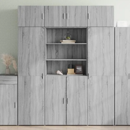 Armario de madera ingeniería gris Sonoma 80x42,5x225 cm de , Aparadores - Ref: Foro24-3281348, Precio: 248,88 €, Descuento: %