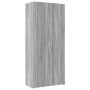 Armario de madera ingeniería gris Sonoma 80x42,5x225 cm de , Aparadores - Ref: Foro24-3281355, Precio: 274,22 €, Descuento: %