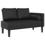 Sofá diván con cojines cuero sintético negro de , Divanes - Ref: Foro24-4007563, Precio: 147,91 €, Descuento: %