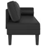 Sofá diván con cojines cuero sintético negro de , Divanes - Ref: Foro24-4007563, Precio: 147,91 €, Descuento: %