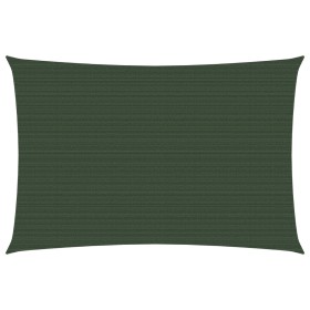 Toldo de vela verde oscuro HDPE 160 g/m² 3,5x4,5 m de vidaXL, Sombrillas - Ref: Foro24-311461, Precio: 37,33 €, Descuento: %