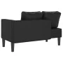 Sofá diván con cojines cuero sintético negro de , Divanes - Ref: Foro24-4007563, Precio: 147,91 €, Descuento: %