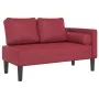 Sofá diván con cojines cuero sintético rojo tinto de , Divanes - Ref: Foro24-4007568, Precio: 170,99 €, Descuento: %