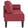 Sofá diván con cojines cuero sintético rojo tinto de , Divanes - Ref: Foro24-4007568, Precio: 170,99 €, Descuento: %