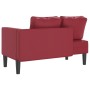 Sofá diván con cojines cuero sintético rojo tinto de , Divanes - Ref: Foro24-4007568, Precio: 173,73 €, Descuento: %